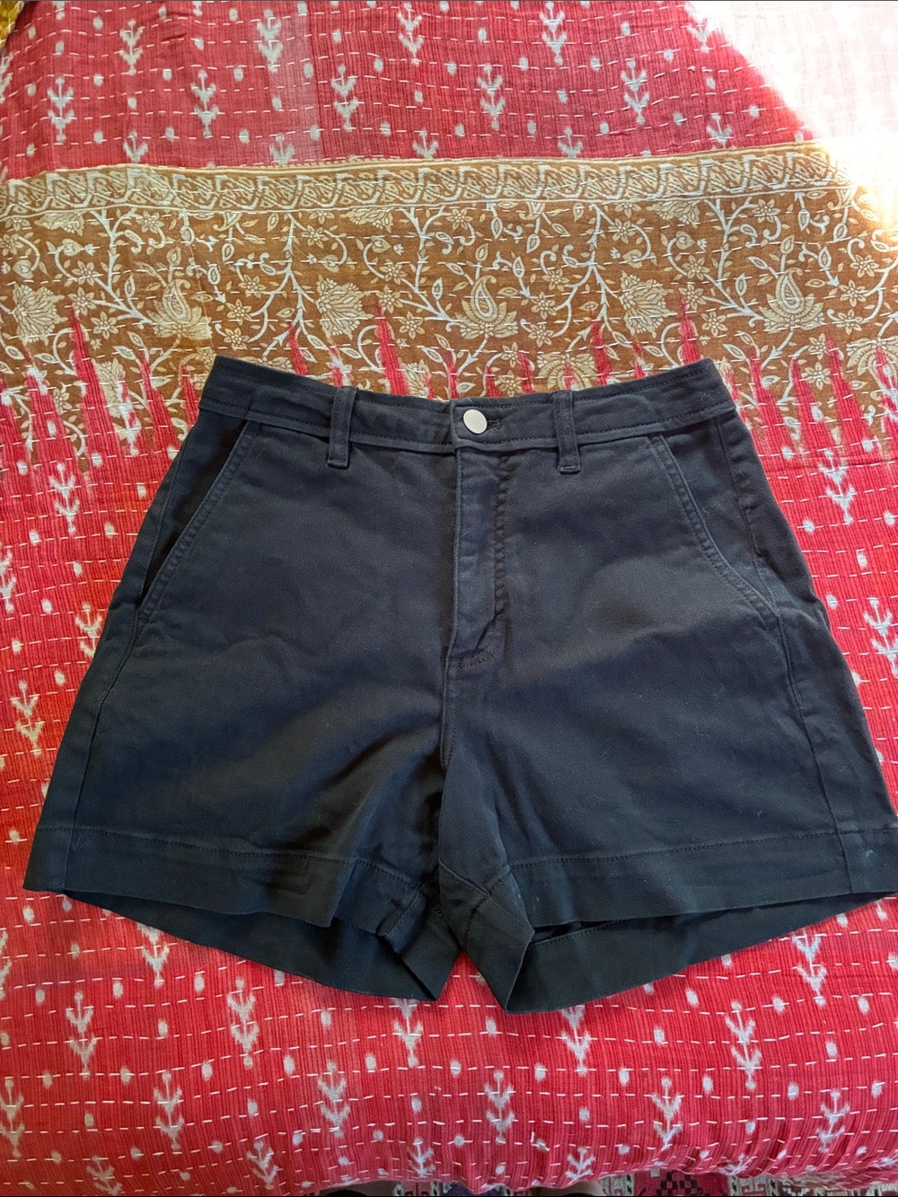 Everlane Black High-Rise Tailored Women's Shorts 4